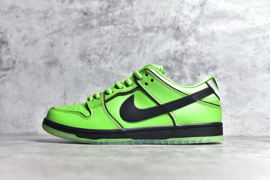 Dunk Low Powerpuff Girls green