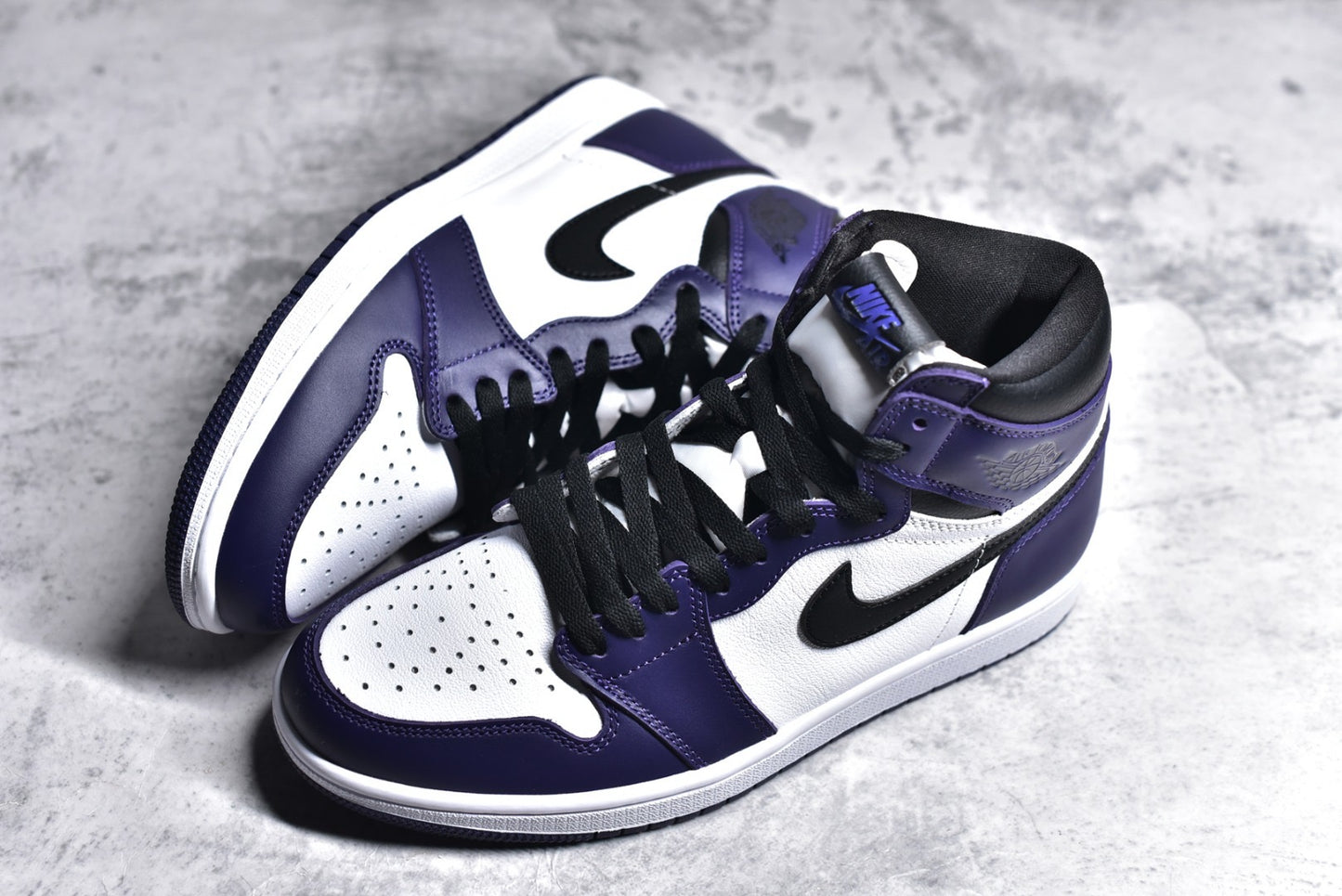 AJ1 Court Purple White