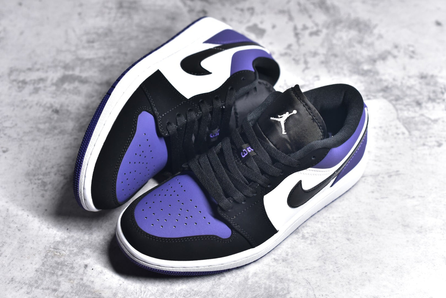 Jordan 1 Low Court Purple White