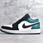 Jordan 1 Low White Black Mystic Green