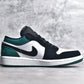 Jordan 1 Low White Black Mystic Green