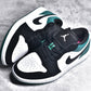 Jordan 1 Low White Black Mystic Green