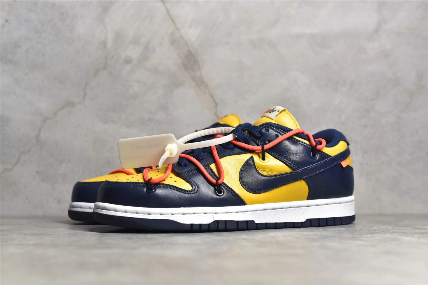 Dunk Low OW Gold Midnight Navy